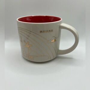 Starbucks Hawaii Gold Holiday You are Here Coffee Mug 14oz 2014